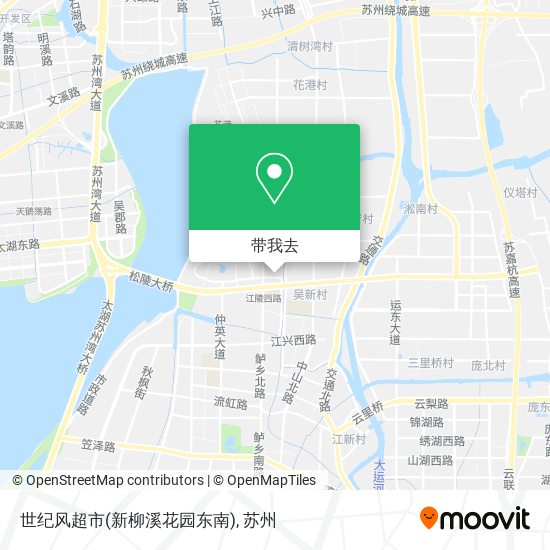 世纪风超市(新柳溪花园东南)地图
