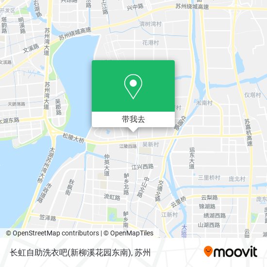 长虹自助洗衣吧(新柳溪花园东南)地图