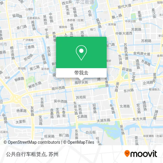 公共自行车租赁点地图
