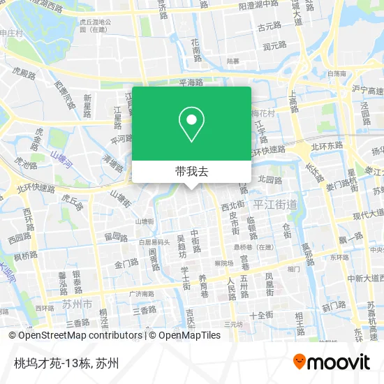桃坞才苑-13栋地图