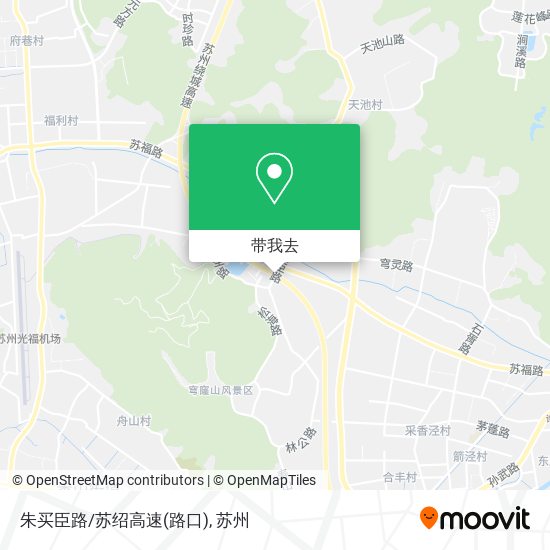 朱买臣路/苏绍高速(路口)地图