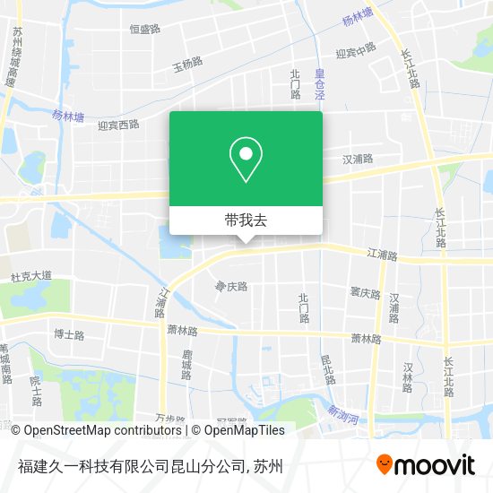 福建久一科技有限公司昆山分公司地图