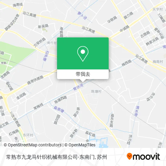 常熟市九龙马针织机械有限公司-东南门地图