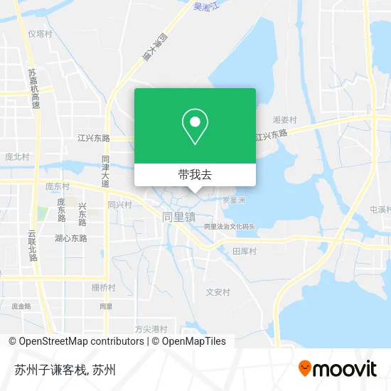 苏州子谦客栈地图