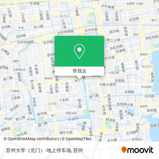 苏州大学（北门）-地上停车场地图