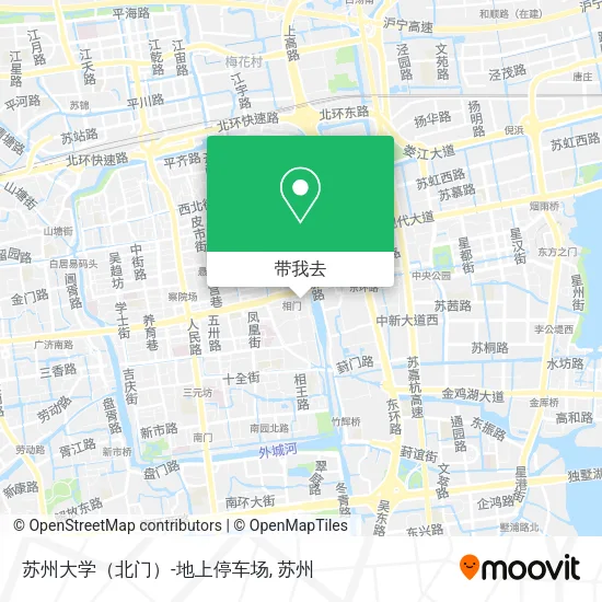 苏州大学（北门）-地上停车场地图