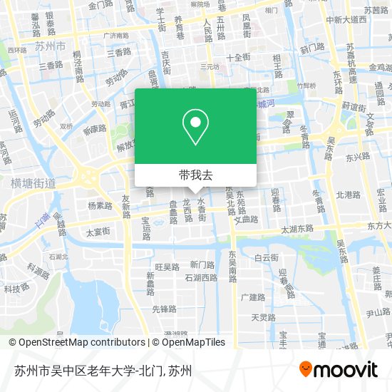 苏州市吴中区老年大学-北门地图