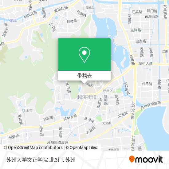 苏州大学文正学院-北3门地图
