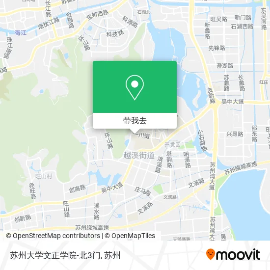 苏州大学文正学院-北3门地图