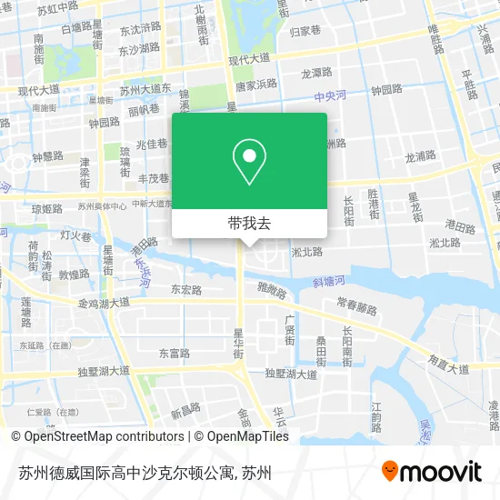 苏州德威国际高中沙克尔顿公寓地图