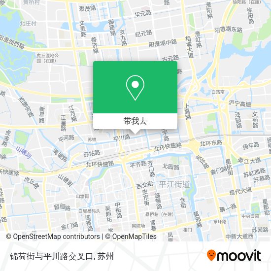 锦荷街与平川路交叉口地图