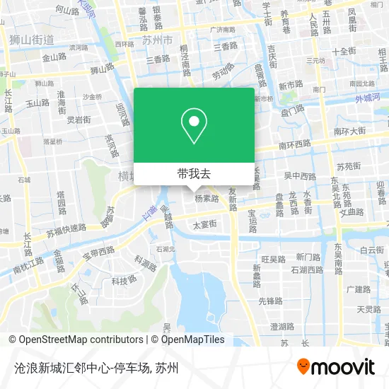 沧浪新城汇邻中心-停车场地图