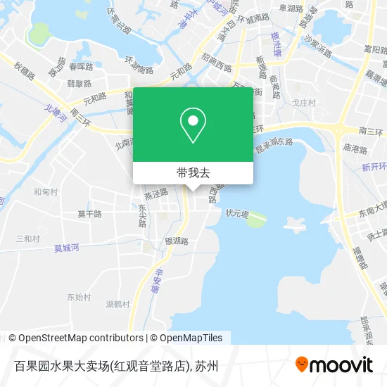 百果园水果大卖场(红观音堂路店)地图
