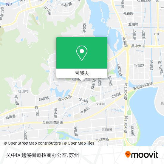 吴中区越溪街道招商办公室地图