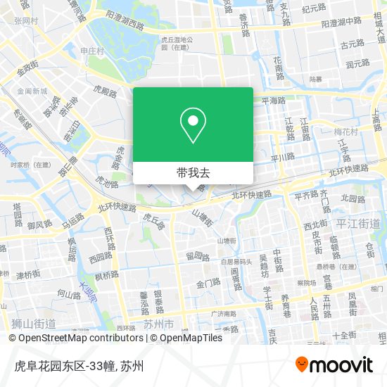 虎阜花园东区-33幢地图