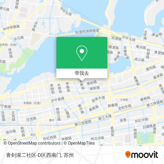 青剑湖二社区-D区西南门地图