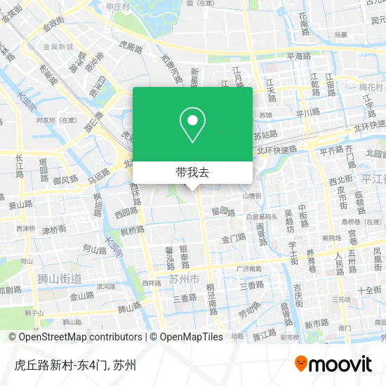 虎丘路新村-东4门地图