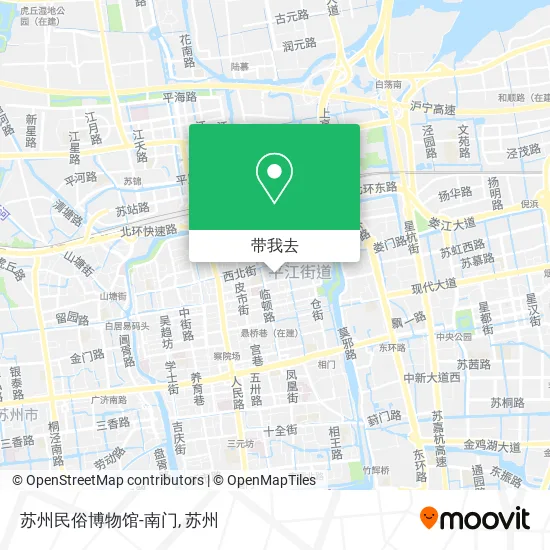 苏州民俗博物馆-南门地图