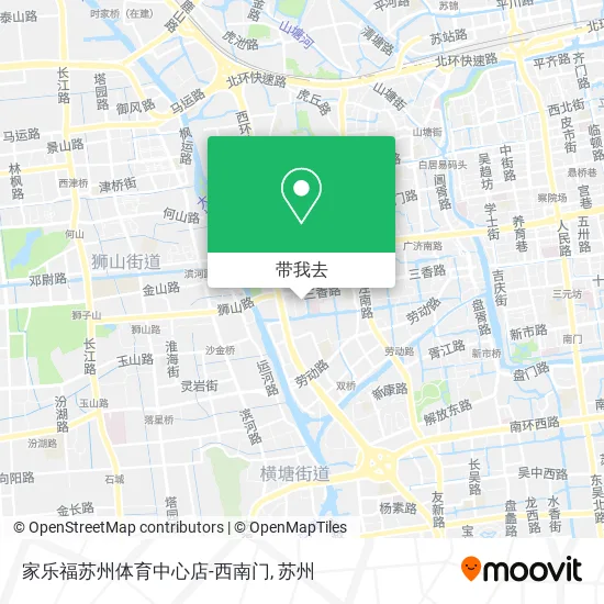 家乐福苏州体育中心店-西南门地图