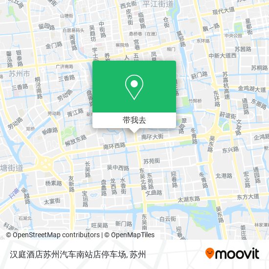 汉庭酒店苏州汽车南站店停车场地图