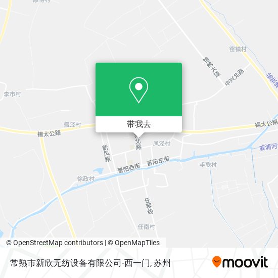 常熟市新欣无纺设备有限公司-西一门地图