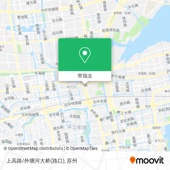 上高路/外塘河大桥(路口)地图