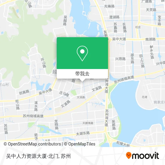 吴中人力资源大厦-北门地图