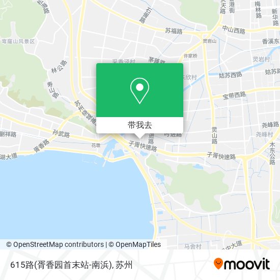 615路(胥香园首末站-南浜)地图