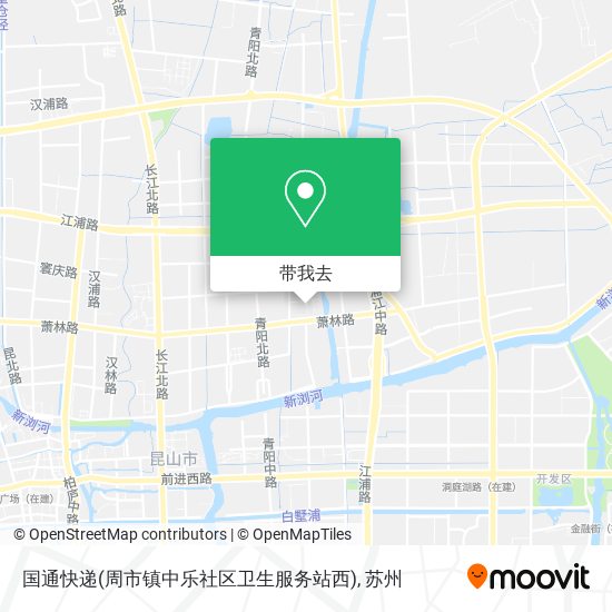 国通快递(周市镇中乐社区卫生服务站西)地图