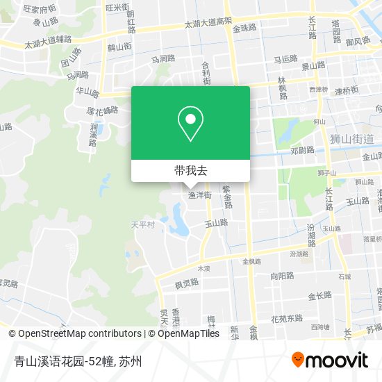 青山溪语花园-52幢地图