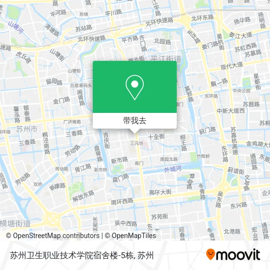 苏州卫生职业技术学院宿舍楼-5栋地图