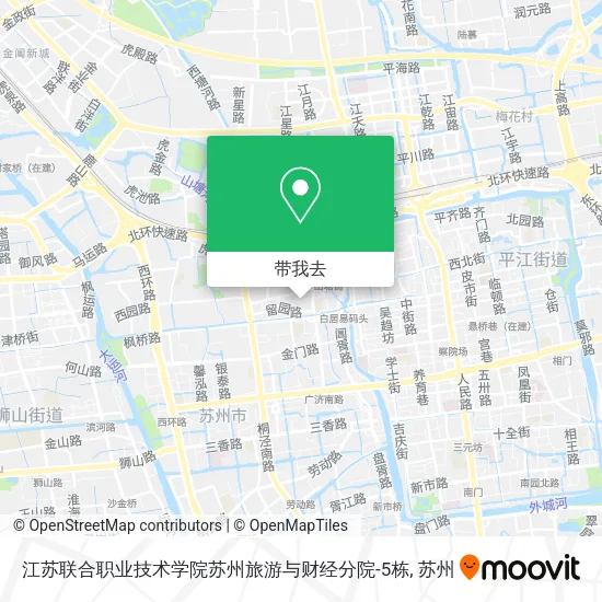 江苏联合职业技术学院苏州旅游与财经分院-5栋地图
