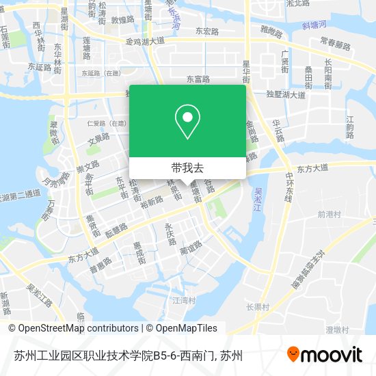 苏州工业园区职业技术学院B5-6-西南门地图