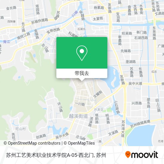 苏州工艺美术职业技术学院A-05-西北门地图