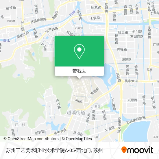 苏州工艺美术职业技术学院A-05-西北门地图
