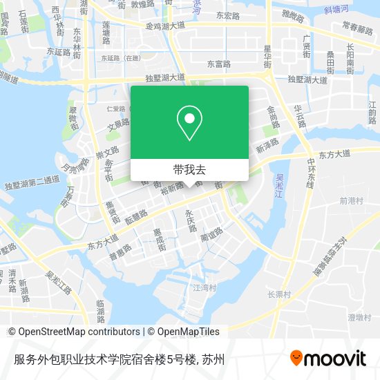 服务外包职业技术学院宿舍楼5号楼地图