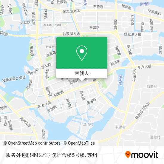 服务外包职业技术学院宿舍楼5号楼地图