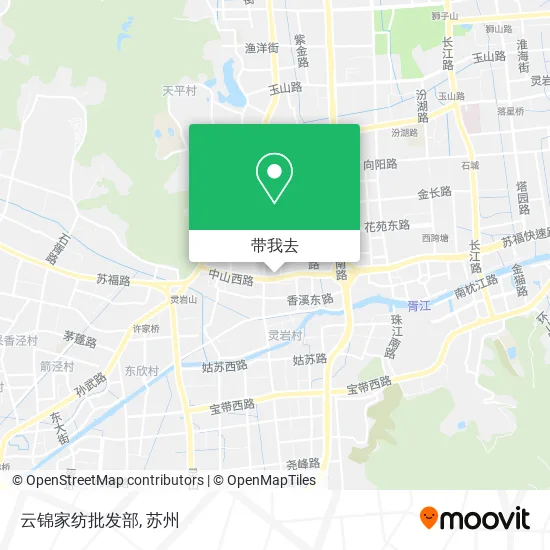 云锦家纺批发部地图