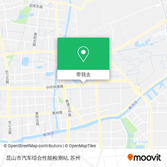 昆山市汽车综合性能检测站地图