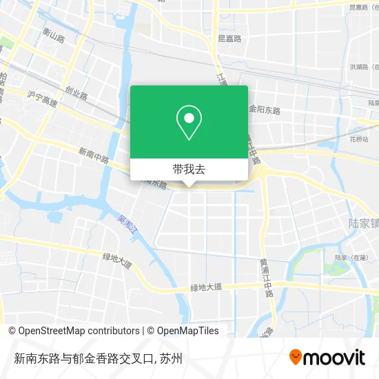 新南东路与郁金香路交叉口地图
