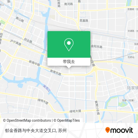 郁金香路与中央大道交叉口地图