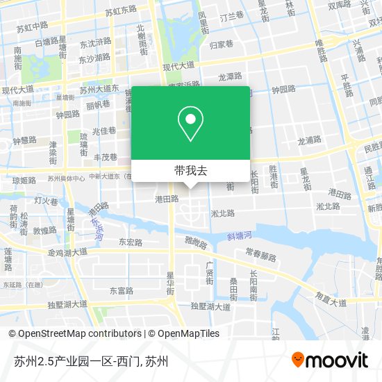苏州2.5产业园一区-西门地图