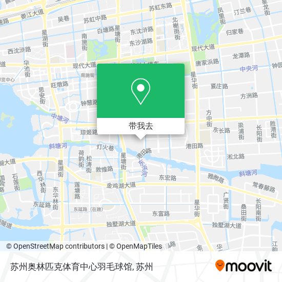 苏州奥林匹克体育中心羽毛球馆地图