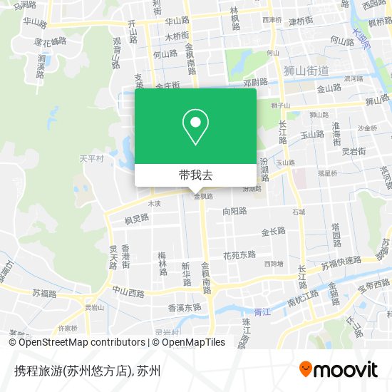 携程旅游(苏州悠方店)地图