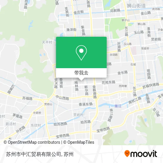 苏州市中汇贸易有限公司地图