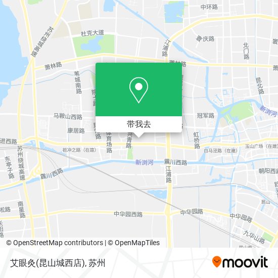 艾眼灸(昆山城西店)地图