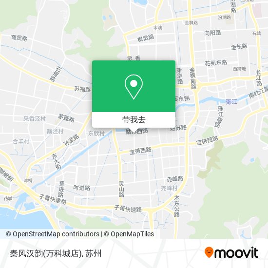 秦风汉韵(万科城店)地图