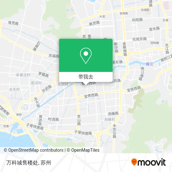 万科城售楼处地图