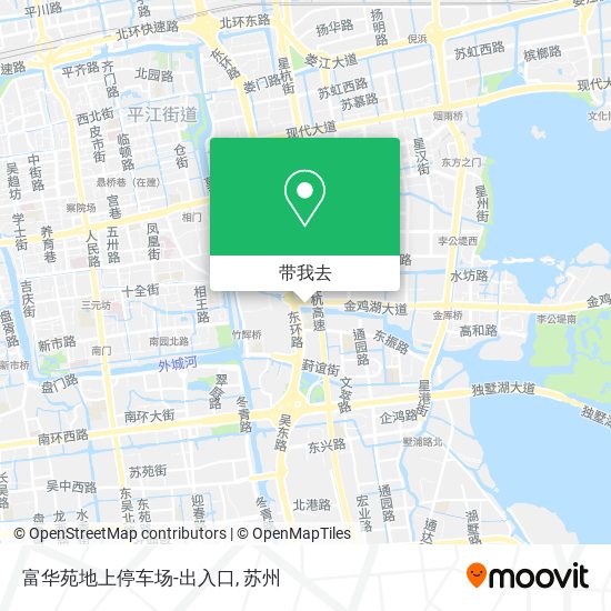 富华苑地上停车场-出入口地图