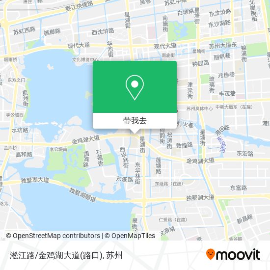 淞江路/金鸡湖大道(路口)地图